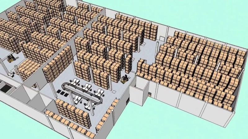 bố trí kệ pallet